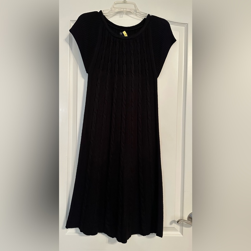 New Directions Black Sweater Dress
